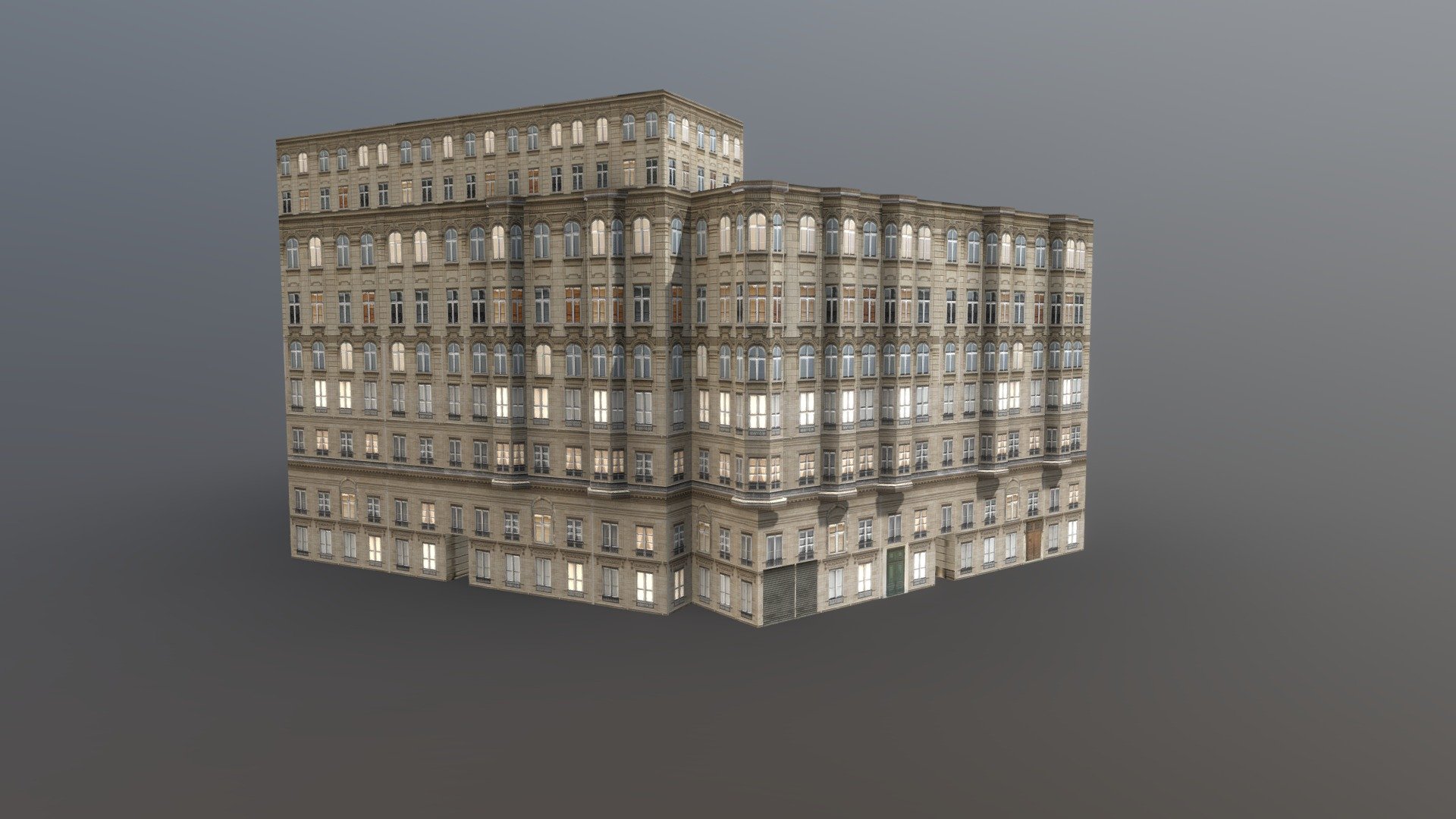 Big Building 23 - 3D model by Alekv 3d model