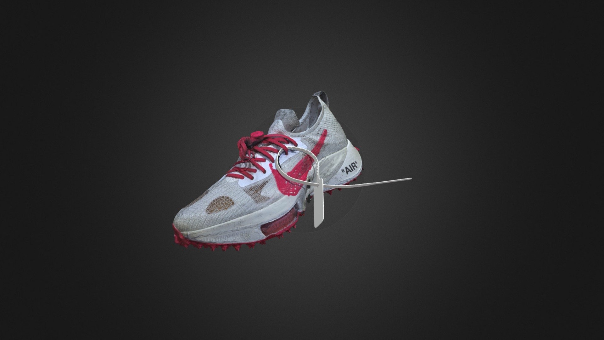 Off-White™ x Nike Air Zoom Tempo Next% White - 3D model by arch---itecture 3d model