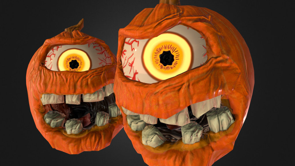 I made these pumpkins during a student project at Games Academy Berlin for a mobile game called Kitchen Guardian 3d model
