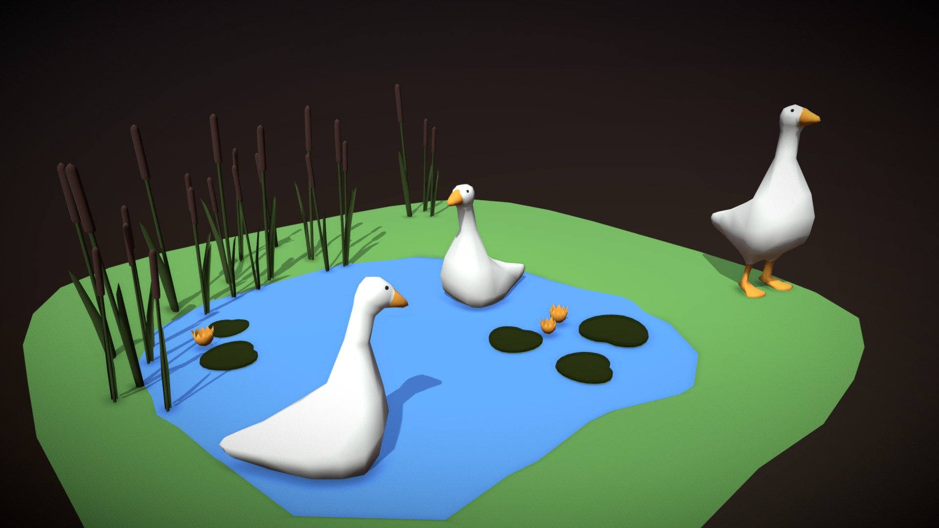 Ok it's a pond and I took my previous day #3December2022Challenge model - &ldquo;Farm Enimal