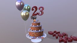 Birthday cake food, kids, cake, sugar, candy, chocolate, birthday, fbx, colors, colores, balloons, comida, torta, numbers, chocolate-cake, art