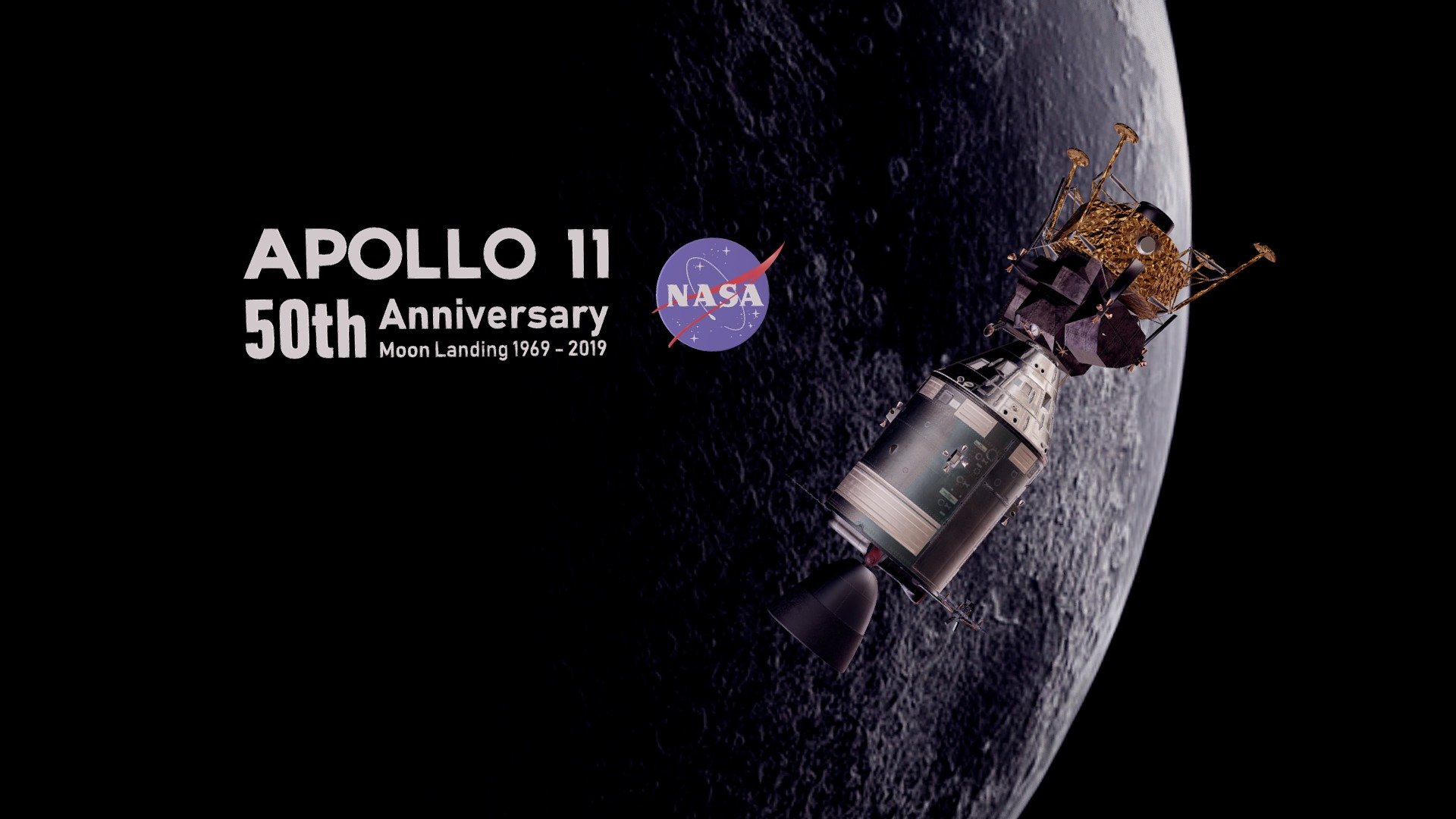 Apollo 11 50th anniversary
Extra 4k textures available for download

You can find the individual models here Apollo command and service module here Apollo Command Module and here Lunar Module - LEM - Apollo program - Apollo command, Service module and Lunar Module - Buy Royalty Free 3D model by msanjurj 3d model