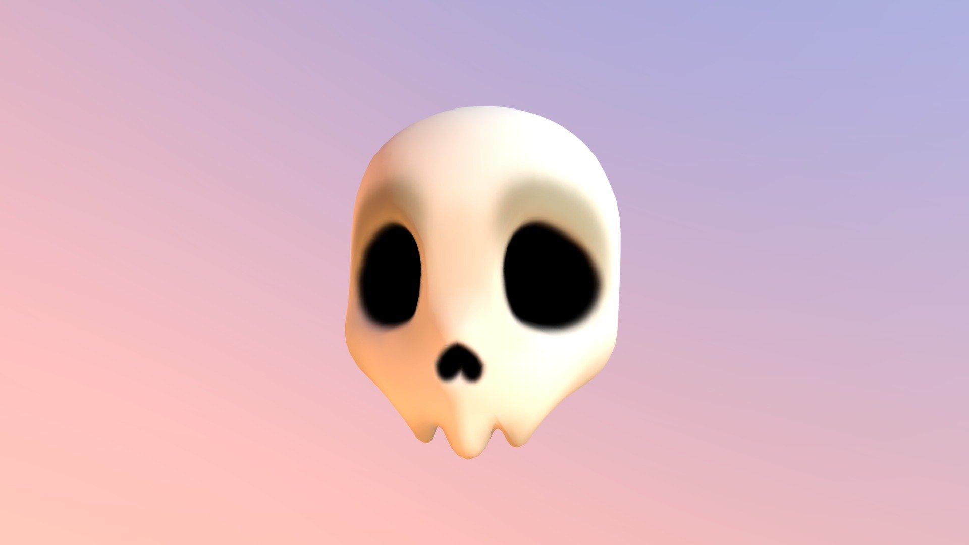 This is a cute 3D skull I made in 2015 for Second Life!

https://marketplace.secondlife.com/p/R-Skull-Head-unrigged-mesh-10/8145340

https://rez-it-sl.blogspot.com/ - *R!* Skull Head (unrigged mesh) - 3D model by Rezeict 3d model