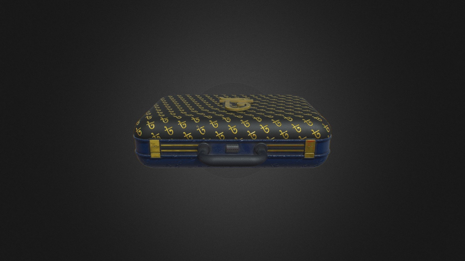 A briefcase with the Bangladeshi money symbol (taka) on it. Was textured with substance painter all the way! - Money Briefcase Taka - Download Free 3D model by Fahim Jaowad (@fahimjaowad773) 3d model