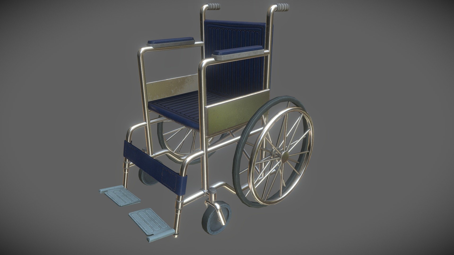 Wheel chair asset for an unreleased independent game 3d model