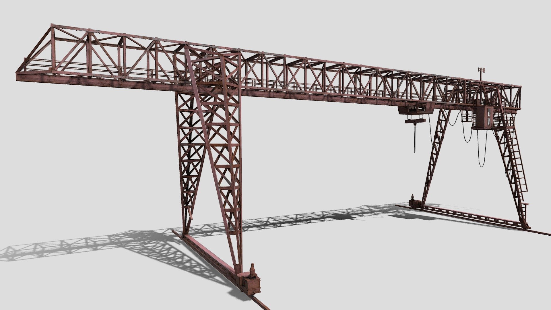 Gantry Crane

This is a high-quality 3D model of old gantry crane with realistic 4k textures. The model is suitable for various purposes, such as games, animations, simulations, presentations, etc 3d model