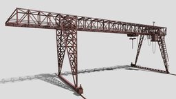 Gantry Crane rust, gantry, old, crane, rusty-metal, noai, rusty-crane, gantry-crane