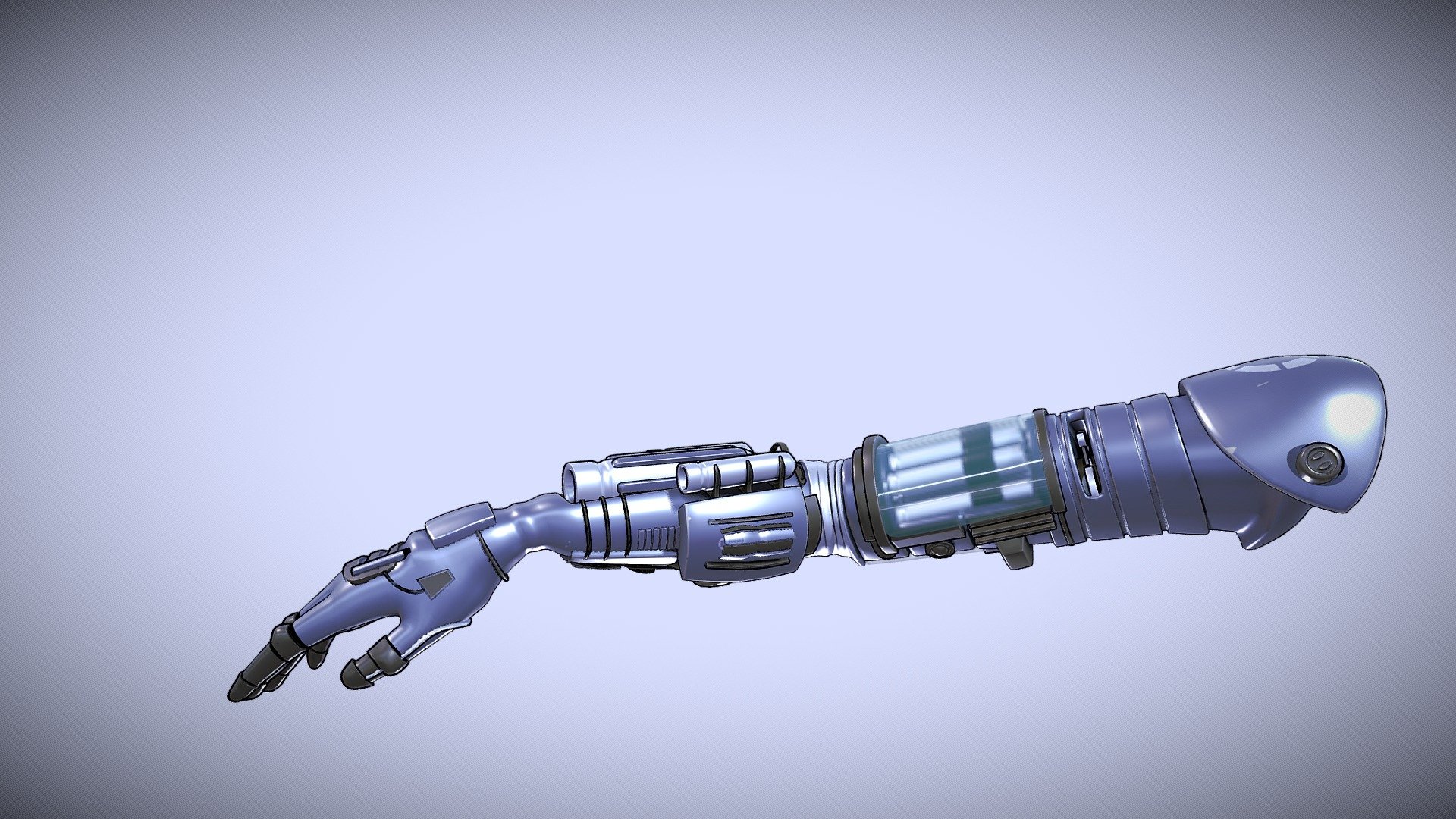 Mecha Arm, rigged and animated, toon shader.
UV Unwrapped and textured. 
Comes with textures at 2k and 4k resolution. 

The model contains 9 objects, 2 sets of materials, and 1 set of textures. 
Modeled in Blender, painted in Substance Painter. 

Blend file before modifiers has 14.164 Faces, 27.856 Triangles, 15.107 Vertices.

.
My Gallery: https://edjan3d.wixsite.com/my-site - Mecha Arm - Buy Royalty Free 3D model by Ed (@Ed3D.Blend) 3d model