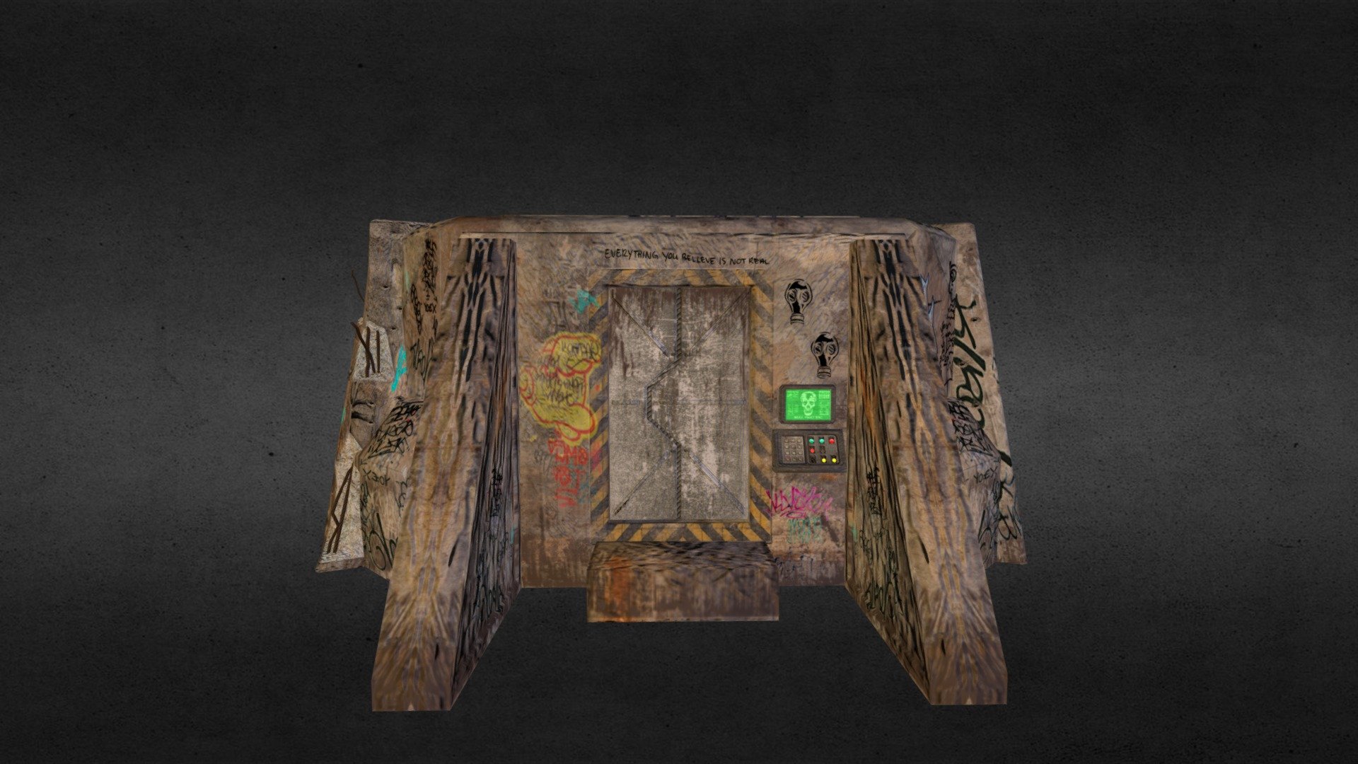 Apocalyptic War Bunker - 3D model by Jason Walker (@jowalker) 3d model