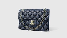 Chanel Bag bag, chain, curve, customizable, guide, chanel, animable, 3d, pbr, lowpoly