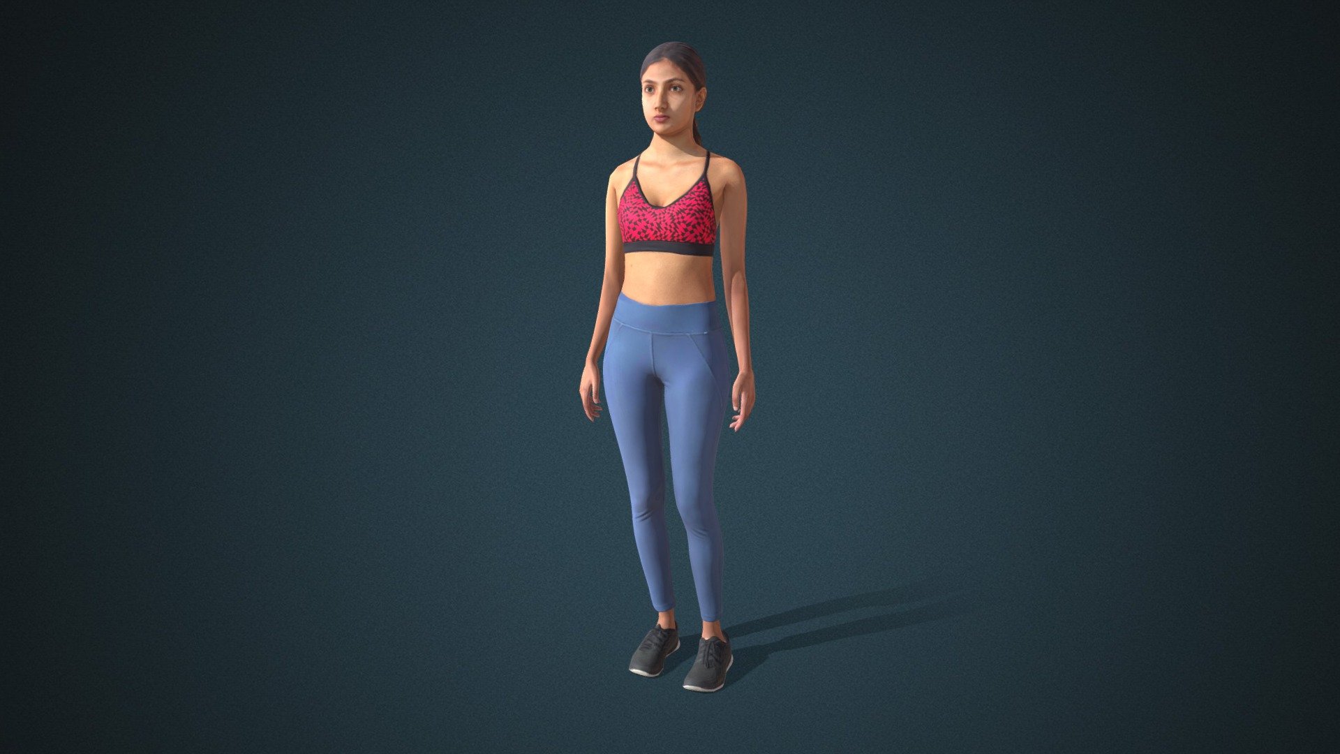 Do you like this model?  Free Download more models, motions and auto rigging tool AccuRIG (Value: $150+) on ActorCore
 

This model includes 2 mocap animations: Modern_F_Look around,Modern_F_Walk. Get more free motions

Design for high-performance crowd animation.

Buy full pack and Save 20%+: Street People Vol.1


SPECIFICATIONS

✔ Geometry : 7K~10K Quads, one mesh

✔ Material : One material with changeable colors.

✔ Texture Resolution : 4K

✔ Shader : PBR, Diffuse, Normal, Roughness, Metallic, Opacity

✔ Rigged : Facial and Body (shoulders, fingers, toes, eyeballs, jaw)

✔ Blendshape : 122 for facial expressions and lipsync

✔ Compatible with iClone AccuLips, Facial ExPlus, and traditional lip-sync.


About Reallusion ActorCore

ActorCore offers the highest quality 3D asset libraries for mocap motions and animated 3D humans for crowd rendering 3d model