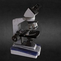 Microscope Game Model microscope, science, laoratory, game