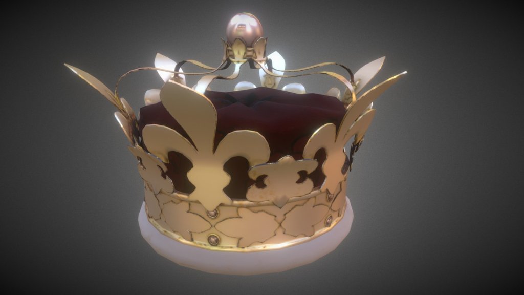 A quick model I did for Second Life - A regal crown - Download Free 3D model by Nick Havas (@nickhavas) 3d model