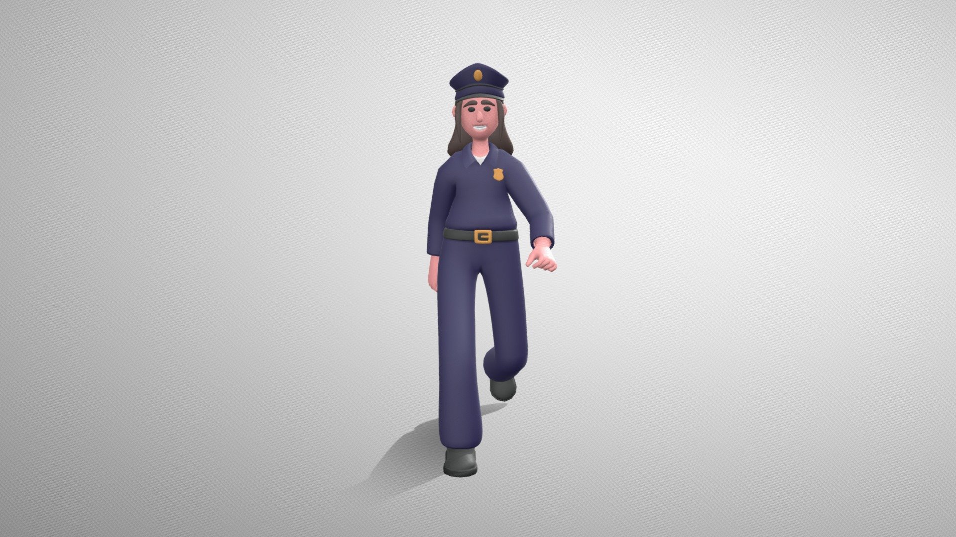 Stylized Girl Police Officer is the part of the big characters bundle. These stylized 3D characters might be useful for motion graphics design, cartoon production, game development, illustrations and many other industries.

The 3D model is rigged and ready to use with Mixamo. You can apply any Mixamo animation in one click . We also added 12 widely used animations.

The character model is well optimized and subdivision ready. You can choose any smoothing option you want, according to your project.

The model has only a single texture. It is useful for mobile game development and it's easy to change colors of clothes, skin etc.

If you have any questions or suggestions on improving our product, feel free to send a message to mail@dreamlab.net.ua - Stylized Girl Police - Mixamo Rigged Character - Buy Royalty Free 3D model by Dream Lab (@dreamlabanim) 3d model