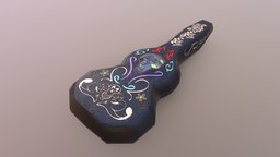 Day of the Dead Guitar Case guitar, maxwell, dead, pixar, day, the, coco, walton, 2021, substancepainter, substance, maya, of