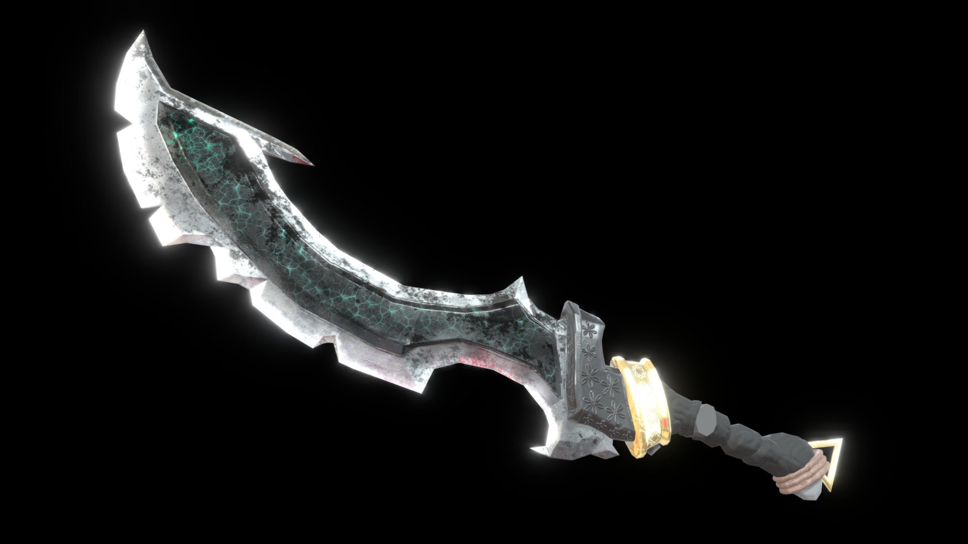 Low Poly PBR Sword done with Blender and Substance Painter and Krita. Maybe ill upload it to Unity Asset Store 3d model