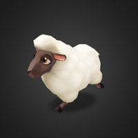Sheep animation. Run.