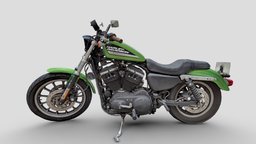 Harley Davidson Sportster 883R Custom custom, motorbike, motorcycle, harley-davidson, sportster, custom-made, photogrammetry