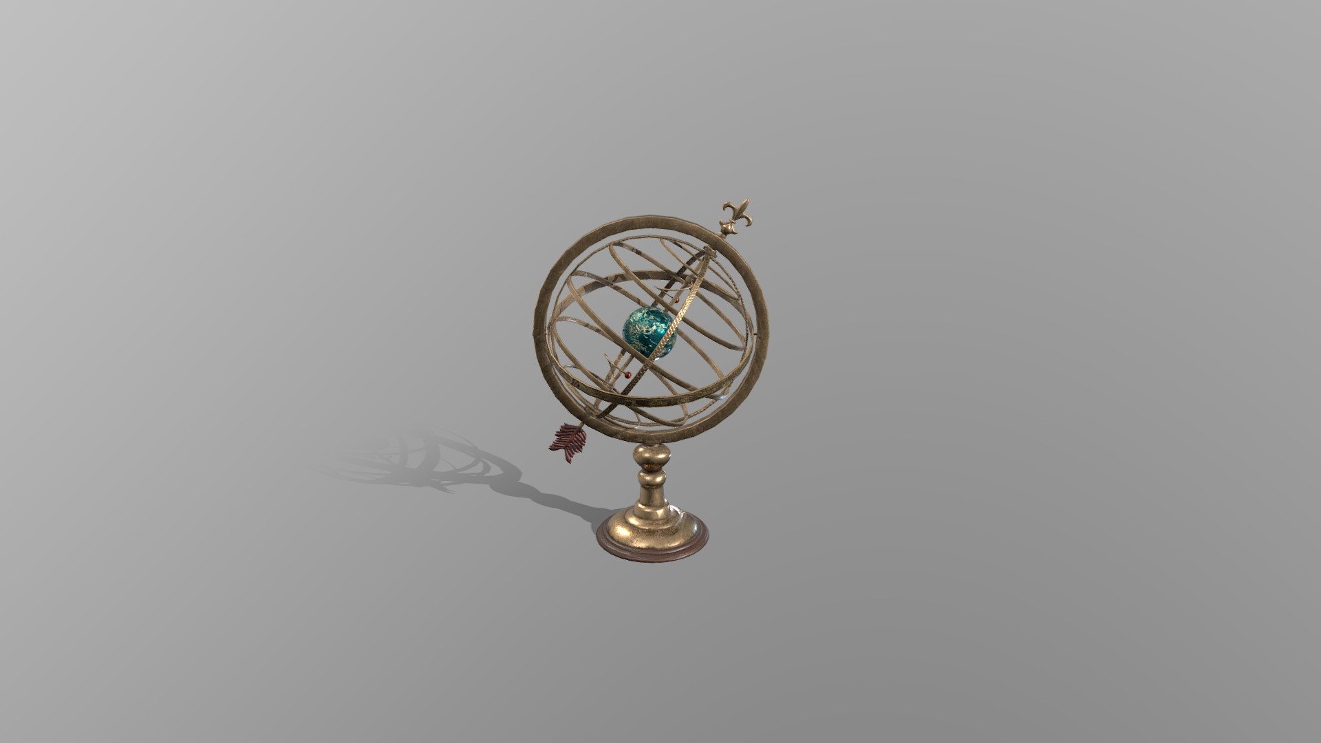 Armillary Sphere for a Pirate ship
Armillary spheres are ancient astronomical instruments that were used mainly by astronomers to observe the equator, tropics, and other celestial circles. They were also used by sailors to determine the position of the sun and stars during their voyages, establishing coordinates and tracking the path of the sun on any given day of the year 3d model
