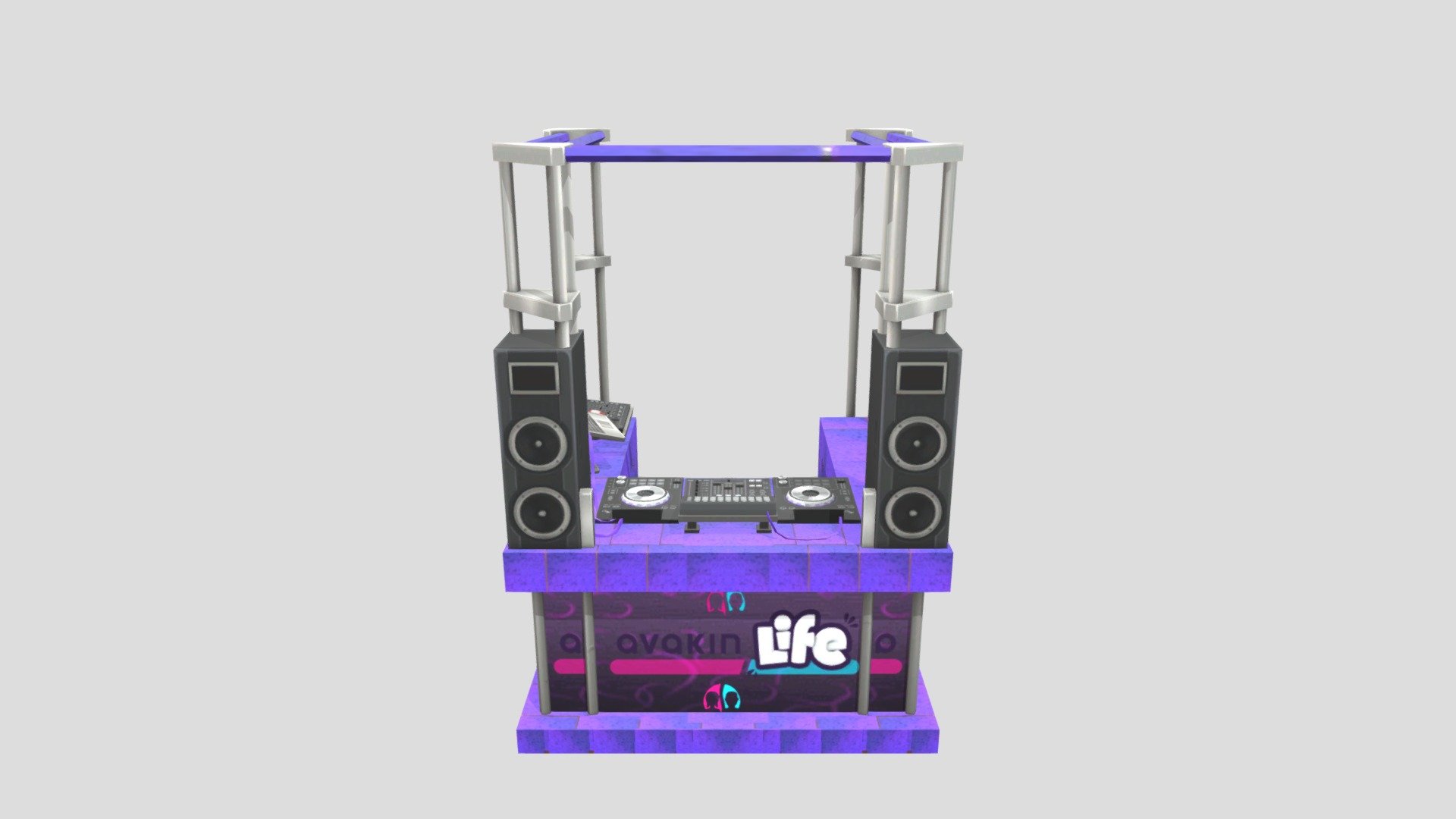 Starstyle looks good. ,, - Avakin Life's New Music DJ Booth - 3D model by setsoyuz 3d model