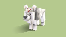 Domei dog, uhc, blockbench, minecraft-models, minecraft, anime, wolf, kaisen, jujutsu, domei