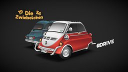 #DRIVE bmw, drive, driving, asset, lowpoly, mobile, racing, car, isetta, drivegame