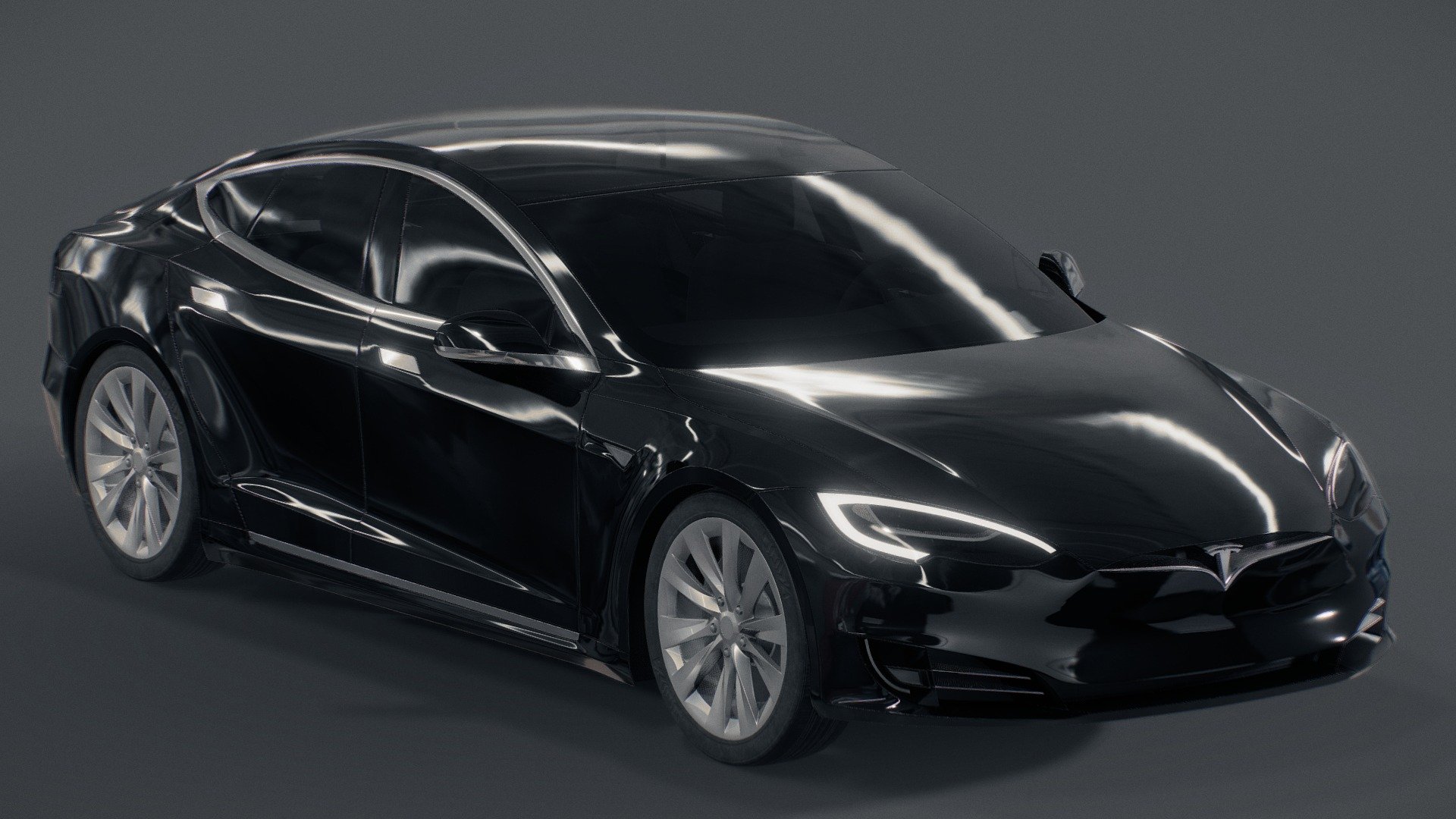 this tesla model s was professionally modeled to look as close to the real life car as possible. it has a PBR material with 8K textures including: diffuse, roughness, normal, metallic, clearcoat, transmission, emission, and alpha. all parts of this car are separate and can be individually moved and rigged/animated (opening the doors, door handles, etc.). disclaimer: the interior is only a low detail dummy and is not accurate to the real thing 3d model