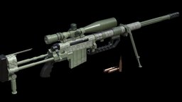 CheyTac M200 «Intervention» sniper rifle rifle, hard-surface, gamedev, sniper, gunmodel, game-ready, rifles, blender-3d, game-asset, cheytac-m200, cheytac, game-model, m200, weapon-3dmodel, gun-weapon, rifle-bolt-action, rifle-gun, weapon, weapons, gameasset, gamemodel, gun, guns, gameready