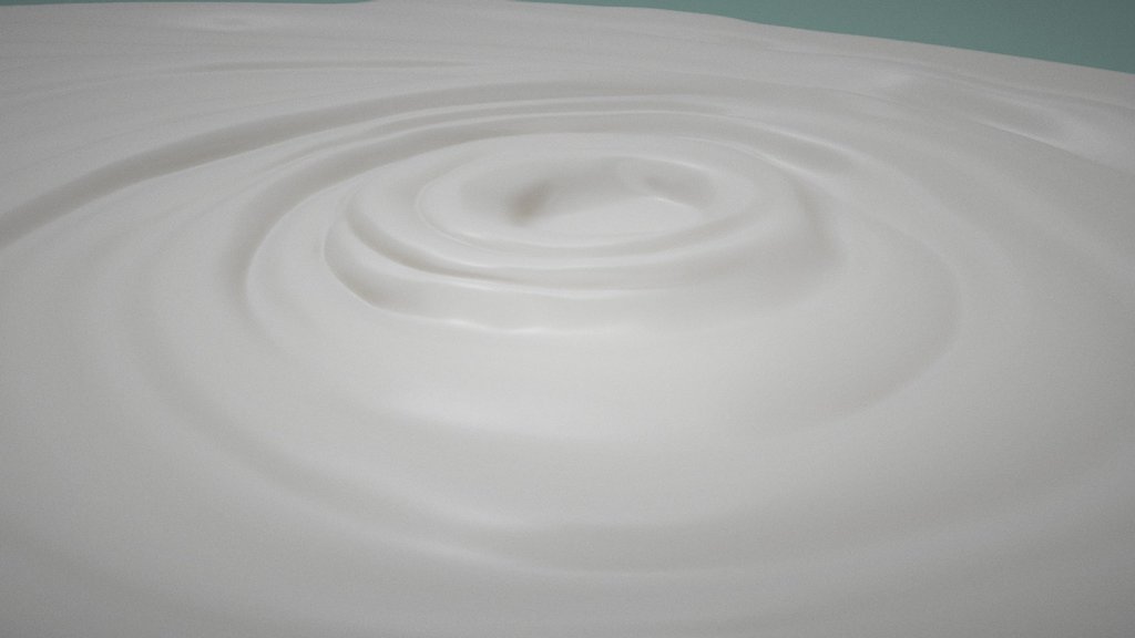 Yogurt base for Activia's POP material 3d model