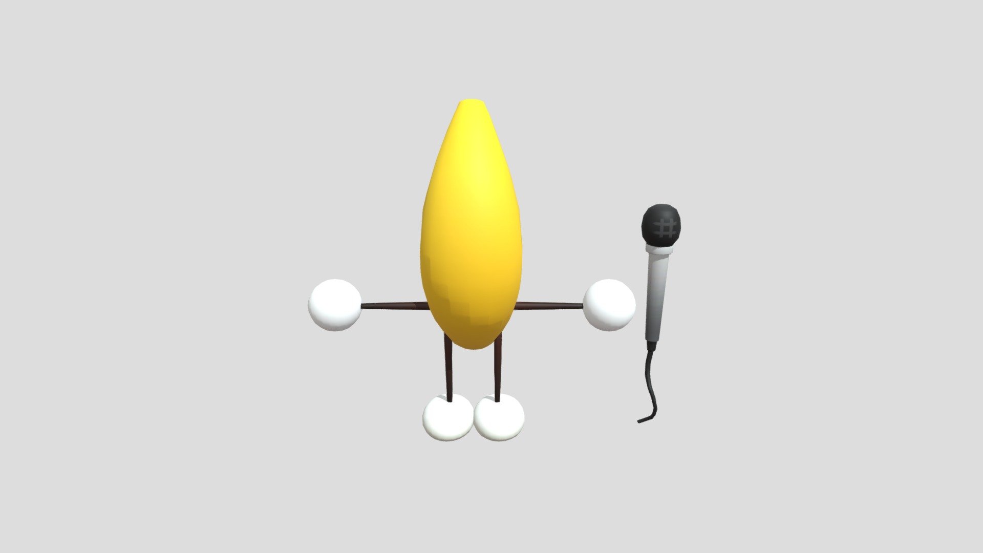 Dancing banana (fixed) - 3D model by thegageinator_real 3d model