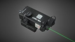 Holosight Aim Laser Sight PBR sight, props, picatinny, weapon-3dmodel, gamereadymodel, low-poly, asset, 3dmodel, laser, noai