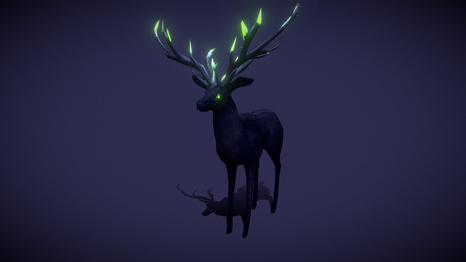 Boss made for a Jam. All made in Blender - Corrupted Deer - 3D model by amunozs (@adrian.sierra92) 3d model