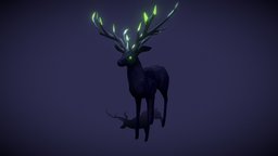 Corrupted Deer deer, corrupted, 16bit, pixel-art, animated