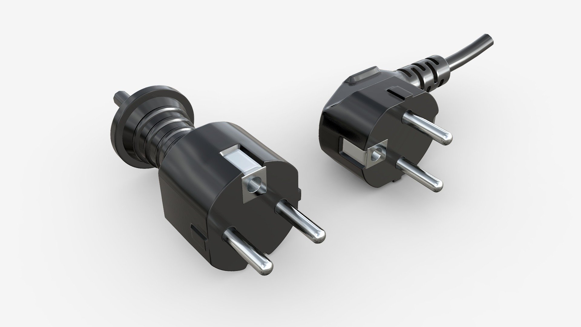 Power cord plugs - Buy Royalty Free 3D model by HQ3DMOD (@AivisAstics) 3d model