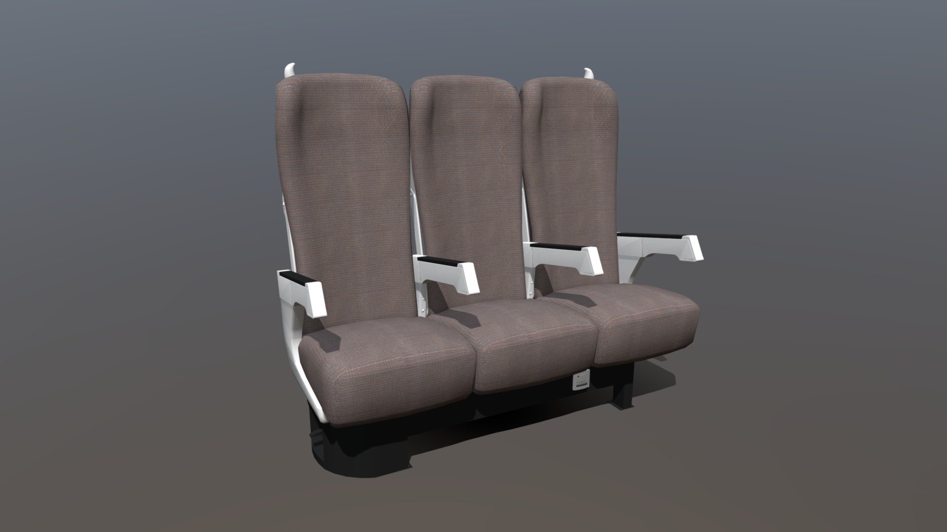 A Railway High Speed Motor Vehicle Seat - Train seat 018 - Buy Royalty Free 3D model by xiaoshen (@chengxiaoshen) 3d model