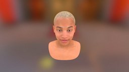 Female 3D Head Scan 3d-scan, head, 3d-model, gameasset, female, gamecharacter, video