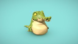 Cartoon crocodile (Croco-Roco) sculpt, spikes, high, crocodile, textures, sculpting, new, claws, tutorial, reference, midpoly, picture, year, 3d-model, newyear, 2020, digital3d, croco, videotutorial, 3d-coat, low-poly, cartoon, asset, game, 3d, blender, art, lowpoly, gameart, low, poly, gameasset, animal, digital, simple, highpoly, roco