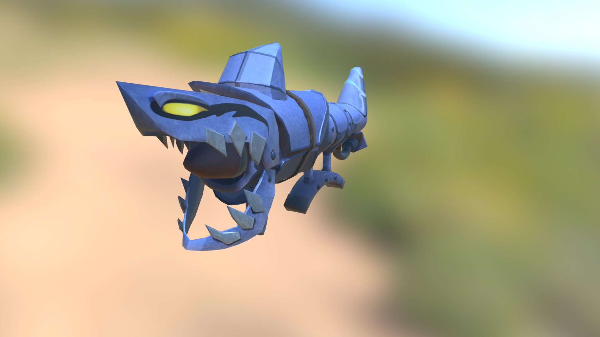 This is one of my more serious work. Hope you like it ! - Shark Gun - 3D model by damqq 3d model