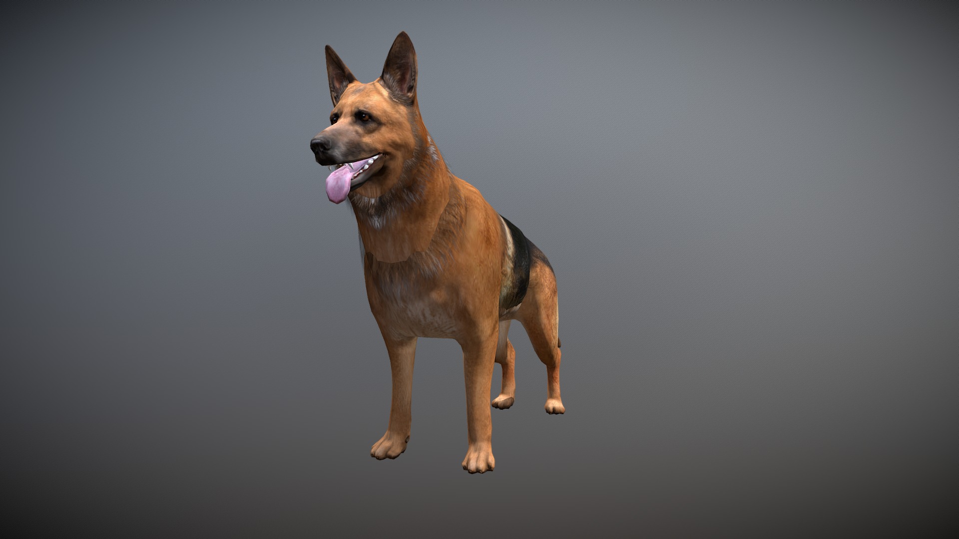 Low poly Dog 3d model for games and unity - Dog - 3D model by starkstefen 3d model