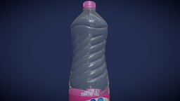 Plastic bottle eau, bouteille, water, bottle, plastic, highpoly