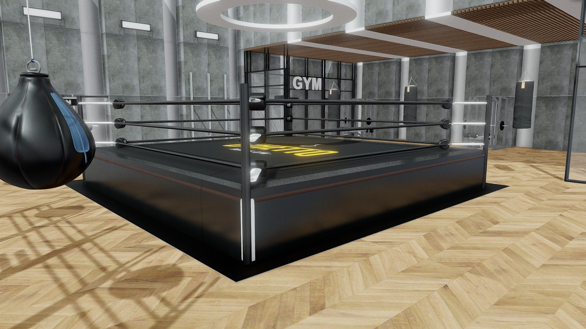I chose boxing because it is my favourite sport 3d model