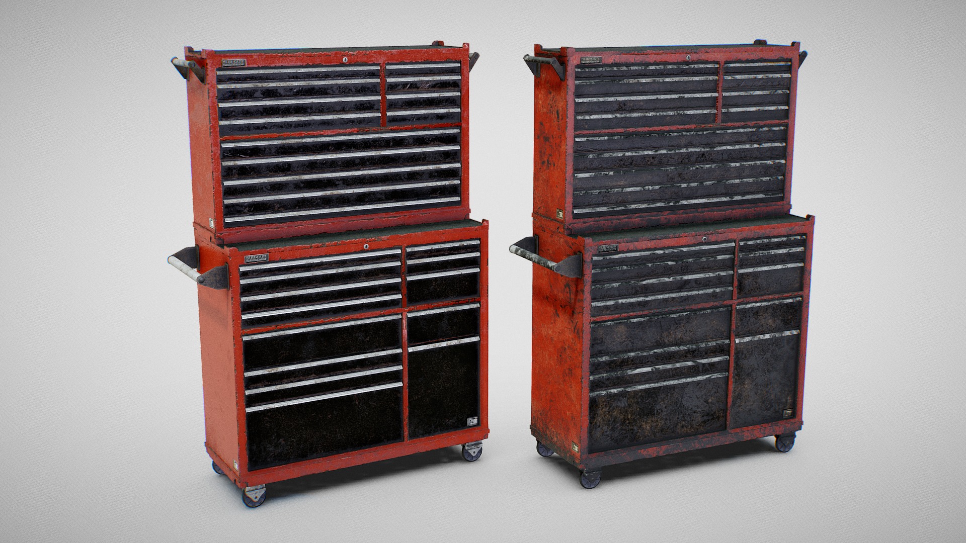 Tool Chest 01 (Used and Dirty) - Buy Royalty Free 3D model by Fabio Orsi (@fabioorsi) 3d model