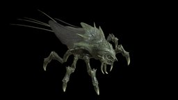 LandBug5 insect, rpg, bug, beetle, action, unreal, carapace, jaws, character, unity, pbr, low, poly, monster, fantasy, rigged
