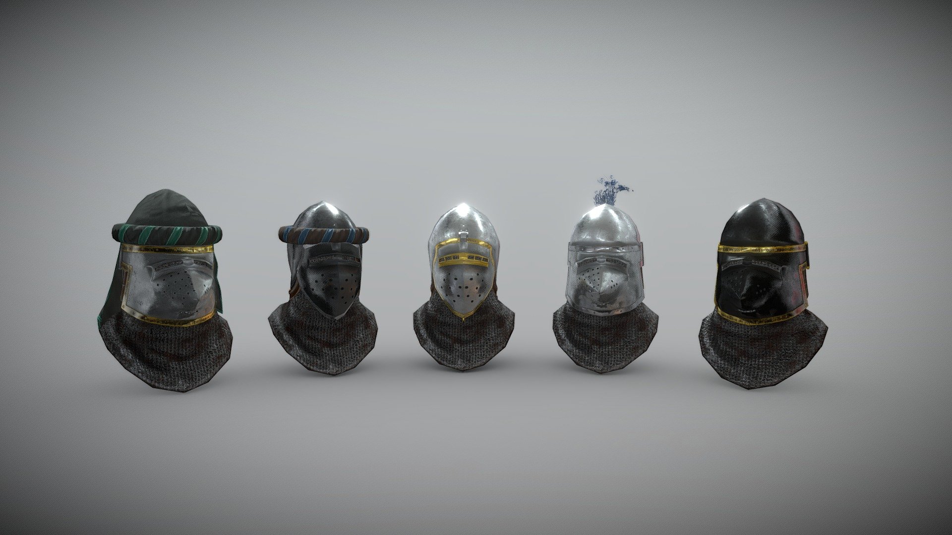 Set of low poly heavy helmets for Gloria Victis game.
More details on my artstation: https://www.artstation.com/artwork/e0qoqX - Heavy helmets skins for Gloria Victis game - 3D model by wojciechmiedziocha 3d model