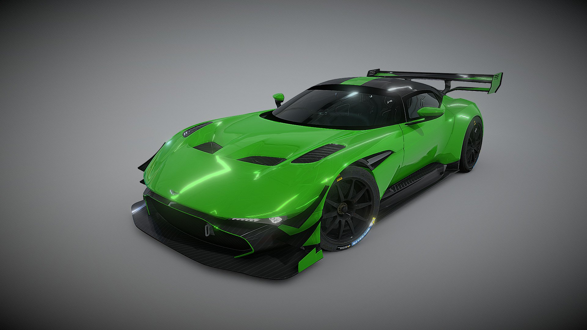 Aston Martin Vulcan - 2018 Edition + race sticky tires

will be further cleaning the mesh up &amp; re-releasing to be a paid content that includes a unitypackage as well

Dont Ask for free downloads, it will never happen! - Aston Martin Vulcan - 2018 Edition - 3D model by OGL (@GaryLim) 3d model