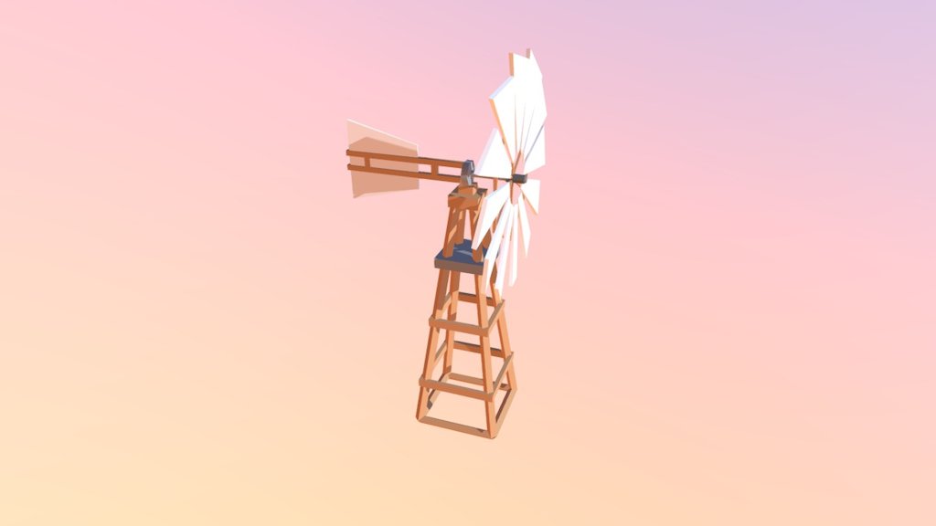 Windmill - 3D model by zero_sun_0 3d model