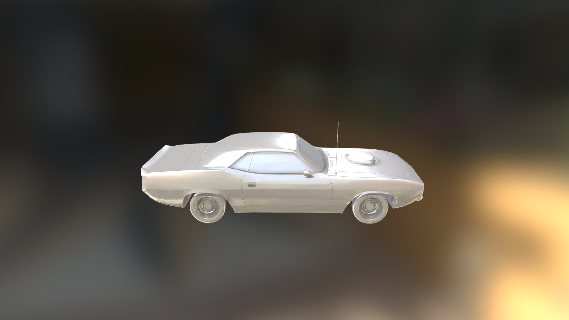A 71' barracuda also done as practice. This Hard-Surface Hi poly model was done in Maya 3d model