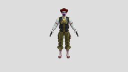 Clown_Gangster clown, 4ktextures, rigged-character, pbr-texturing, character