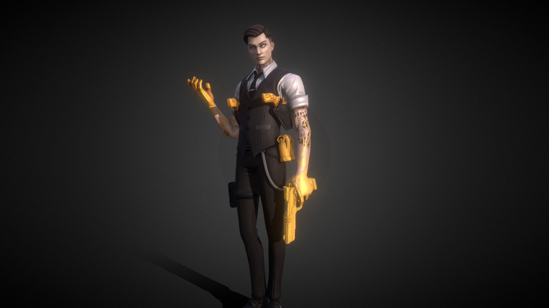 Enjoy the Midas skin! And it would be appreticated if you could check out my YT https://www.youtube.com/clashsupreme - Midas | Fortnite 100 Tier S12 BP Skin | - Download Free 3D model by SketchSupreme 3d model