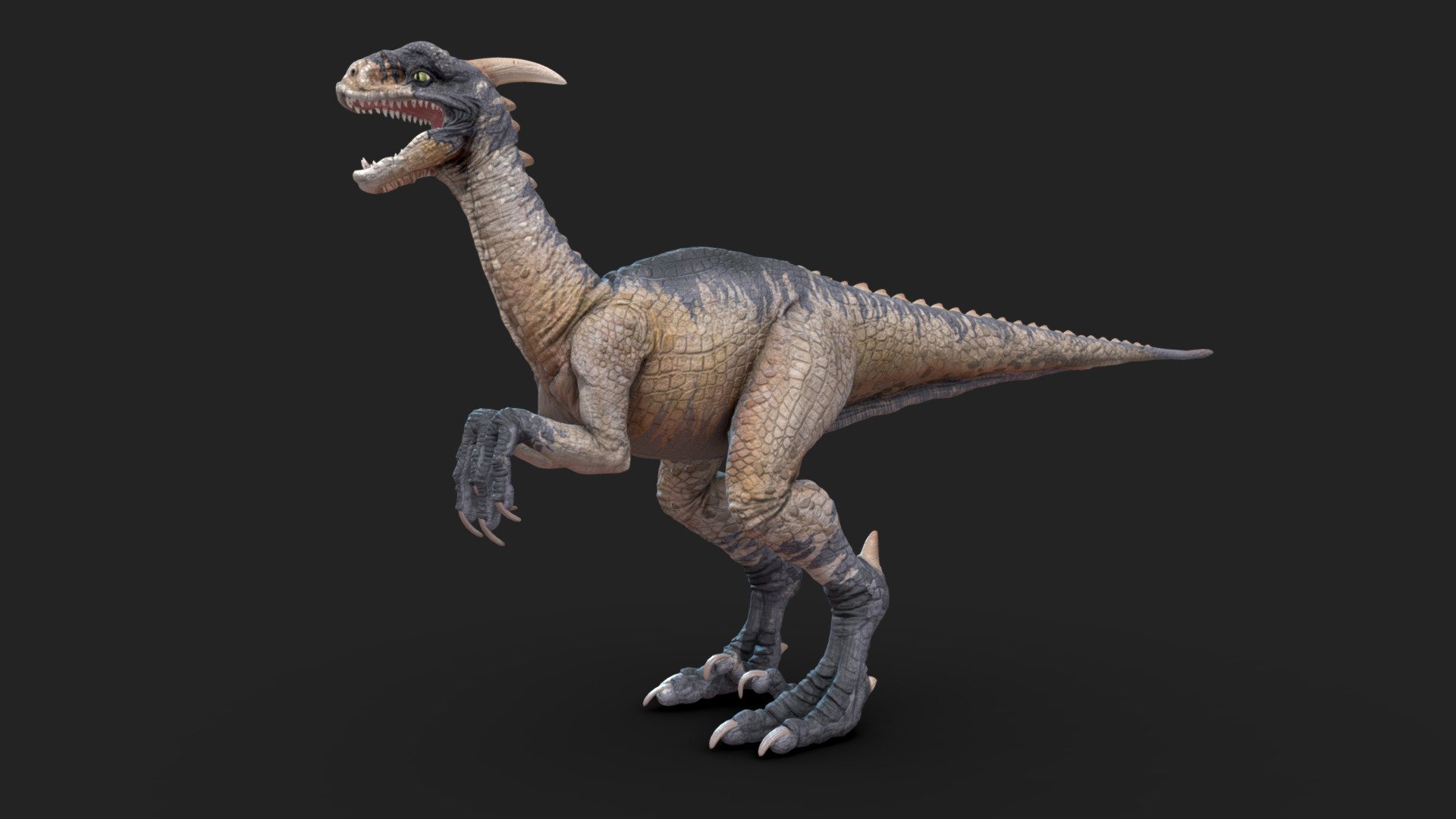 Dinosaur Tpose
Download it here: https://sketchfab.com/3d-models/dinosaur-with-saddle-ace0beb568614e7f881b3cba7438eb74
Created using Blender 2.8, Substance Painter and Photoshop.
Mount creature for my entry for #cubebrush #artwar4 - Dinosaur Tpose - Buy Royalty Free 3D model by jakobscheidt 3d model
